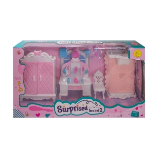 سرویس تخت خواب وکمد و میزآرایشی (سوپرایز) 104-10 | شهر اسباب بازی