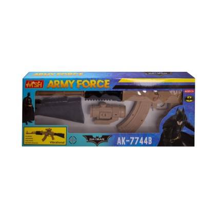 تفنگ کلاشینکف بزرگ صدادار چراغدار7744 | شهر اسباب بازی