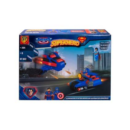 لگو ریز 2مدل سوپرمن و کاپیتان آمریکایی204تکهBT842 | شهر اسباب بازی