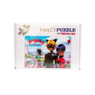 پازل 100تیکه کفشدوزکی و گربه سیاه | شهر اسباب بازی