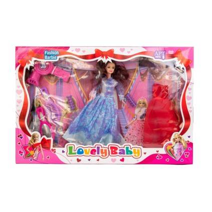 عروسک باربی لباس عروس با لوازم آرایشی89-24 | شهر اسباب بازی