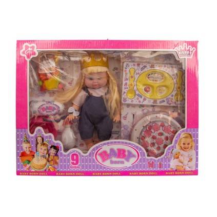 عروسک جیشی با لوازم و کیک تولد622 | شهر اسباب بازی