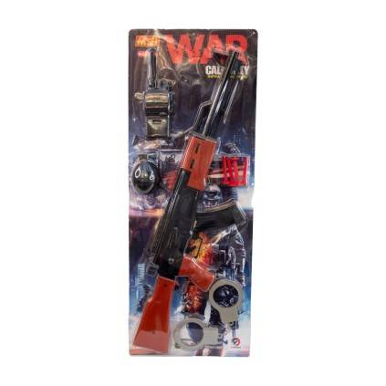 تفنگ کلانشینکف تیر پرتاب کن با لوازم 007 | شهر اسباب بازی