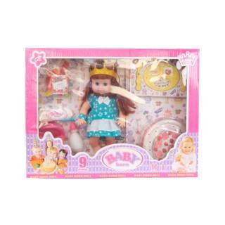 عروسک جیشی با لوازم کیک تولد 622 | شهر اسباب بازی