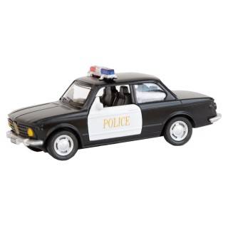 ماشین فلزی بنز پلیس مشکی درسفید عقب کش درباز شو طاها 1514 | شهر اسباب بازی