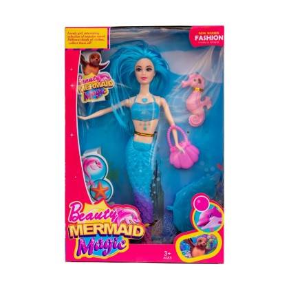 عروسک پری دریایی با کیف 700 | شهر اسباب بازی