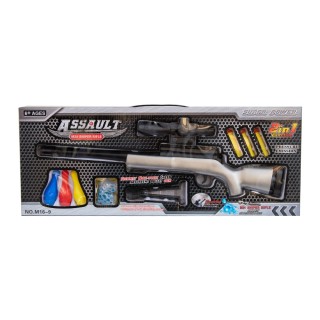 تفنگ پایه دار تیرابری و ژله ای پرتاب کن با بولینگ M16-9 | شهر اسباب بازی