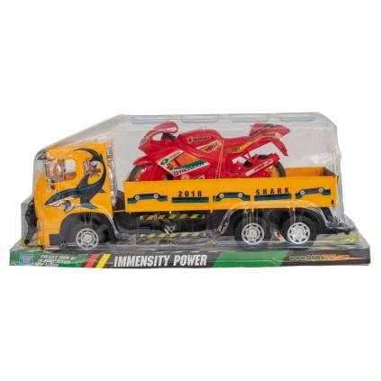 ماشین کامیون حمل موتور قدرتی درج طلقی 10610 | شهر اسباب بازی