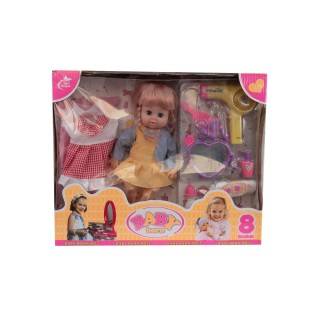 عروسک جیشی بالوازم آرایشی و لباس 688-12 | شهر اسباب بازی