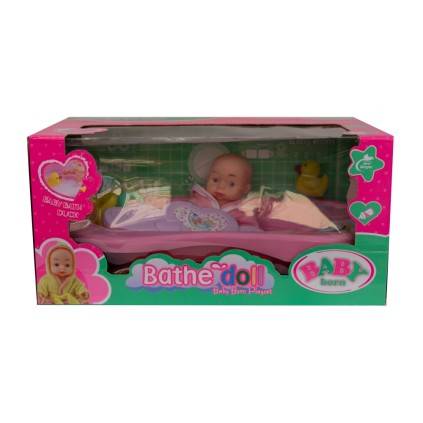 عروسک با وان حمام لوازم 666-9 | شهر اسباب بازی