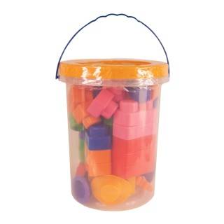 لگو خانه سازی سطلی 50قطعه درشت 3070 | شهر اسباب بازی