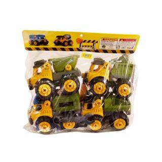 پک ماشین کامیون فکری ارتشی 4عددی | شهر اسباب بازی