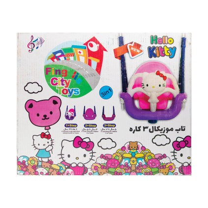 تاب کیتی 3 کاره فینگیلی ها میله بارفیکسی جعبه دار kitty  1362  | شهر اسباب بازی