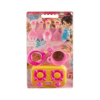 سرویس لوازم آشپزخانه بی بی ناز روکارتی 2041 | شهر اسباب بازی