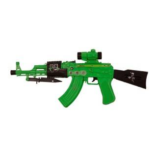 تفنگ کلاش باطریخور بن تن چراغدارسلفونی 3500-60 | شهر اسباب بازی