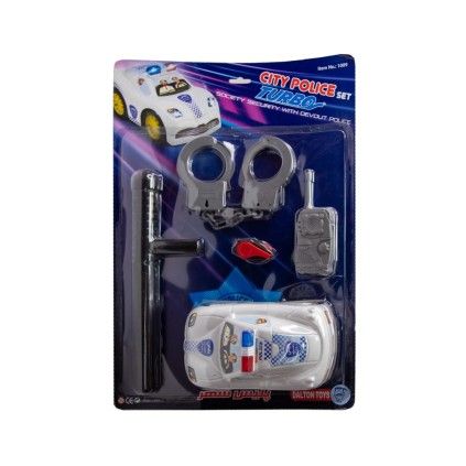 ست پلیس وماشین و باطوم و دستبند روکارتی | شهر اسباب بازی