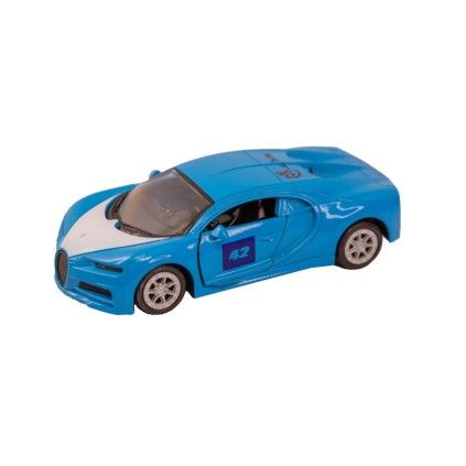 ماشین فلزی بوگاتی رنگی عقب کش دربازشو طاها 1518 | شهر اسباب بازی