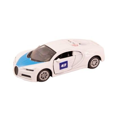 ماشین فلزی بوگاتی رنگی عقب کش دربازشو طاها 1518 | شهر اسباب بازی