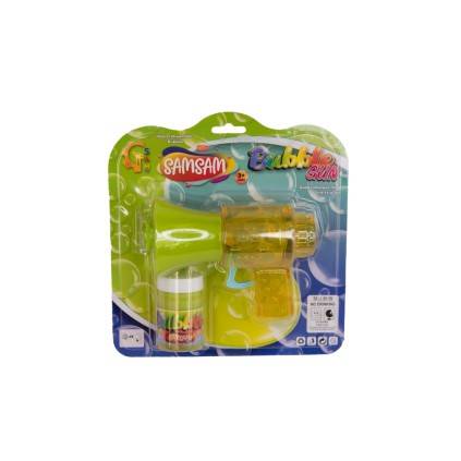 تفنگ حباب ساز مدل بلندگو چراغدار+مایع حباب ساز | شهر اسباب بازی