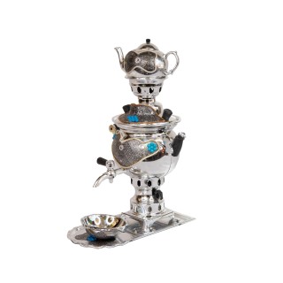 سماور بزرگ با سینی قوری