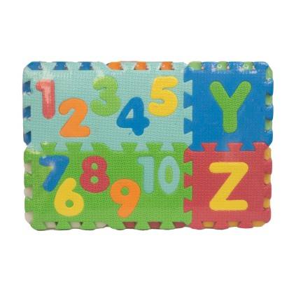 پازل حروف و اعداد لاتین بزرگ آی فوم  | شهر اسباب بازی