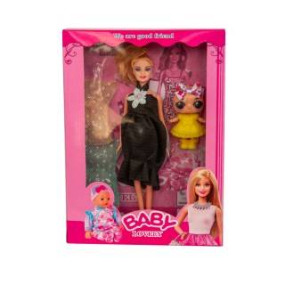 عروسک باربی حامله با بچه لباس1537 | شهر اسباب بازی