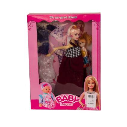 عروسک باربی حامله با بچه لباس 1537 | شهر اسباب بازی